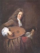 Jean-Francois De Troy Charles Mouton the Lutanist (mk05) oil on canvas